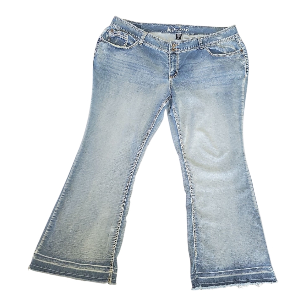 Ariya Brand| Size 22 short, Classic Blue Distressed Women's Jeans